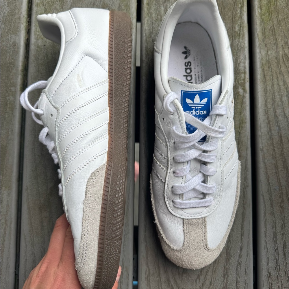 Adidas Sambas all white